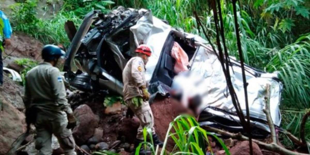 Dramática escena donde murieron tres universitarias y un empresario, en Copán