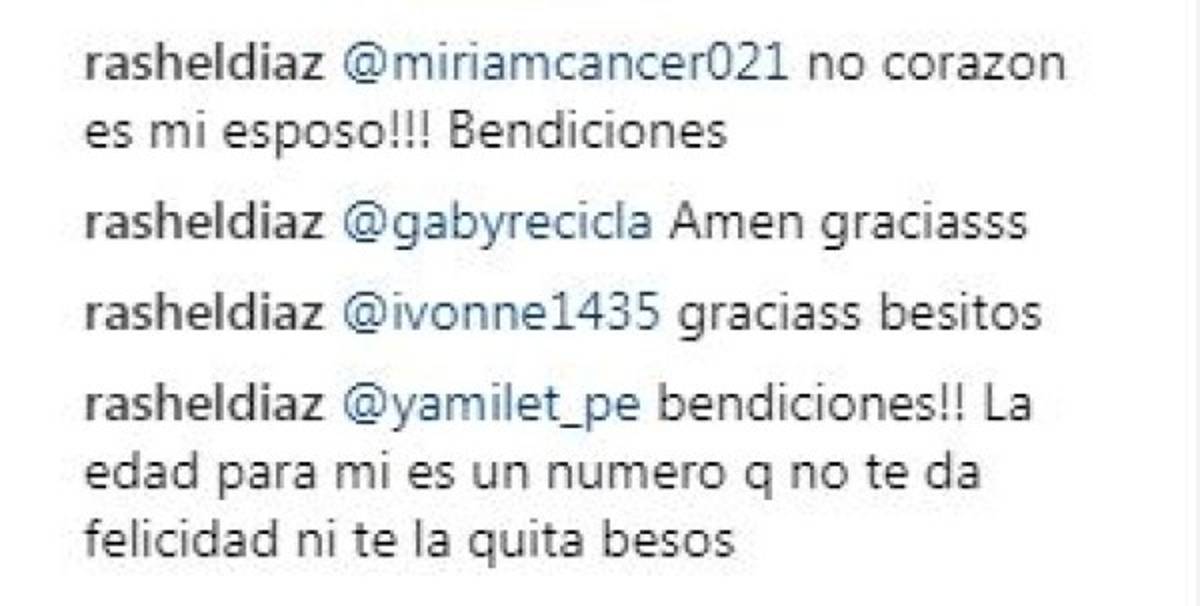 Critican a Rashel Díaz por estar casada con un hombre 9 años menor