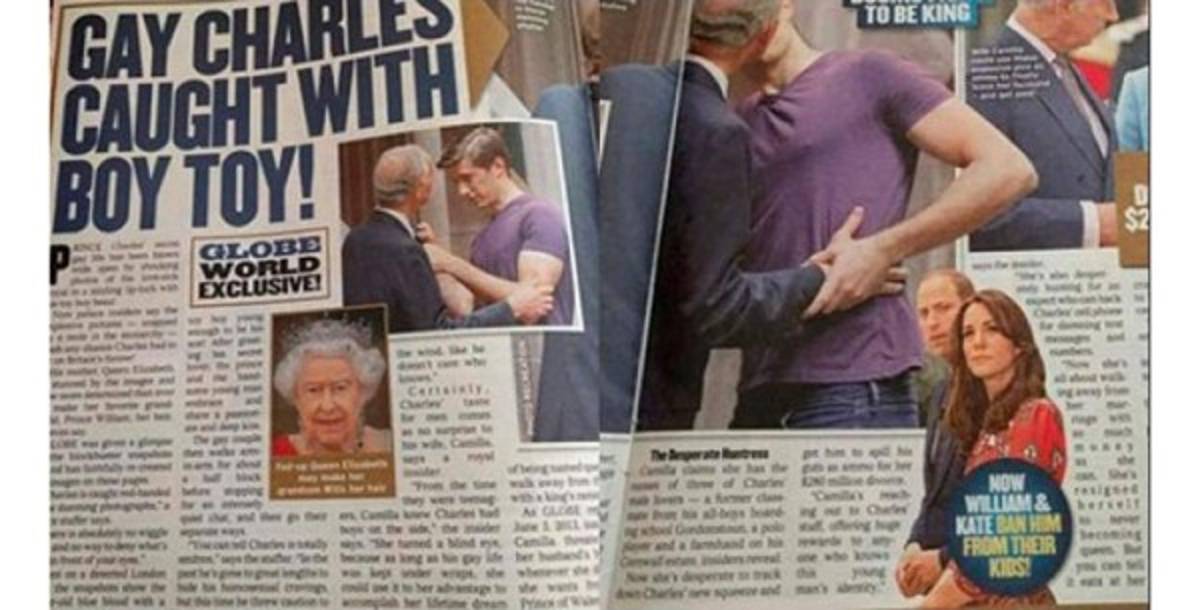 Beso gay podría destronar al príncipe Carlos de Gales