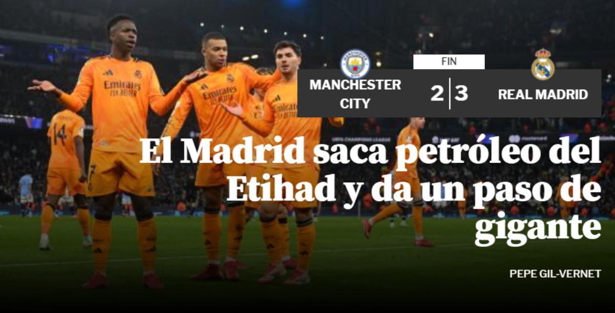 Reacción de la prensa tras la remontada del Real Madrid ante City: “También obra milagros”