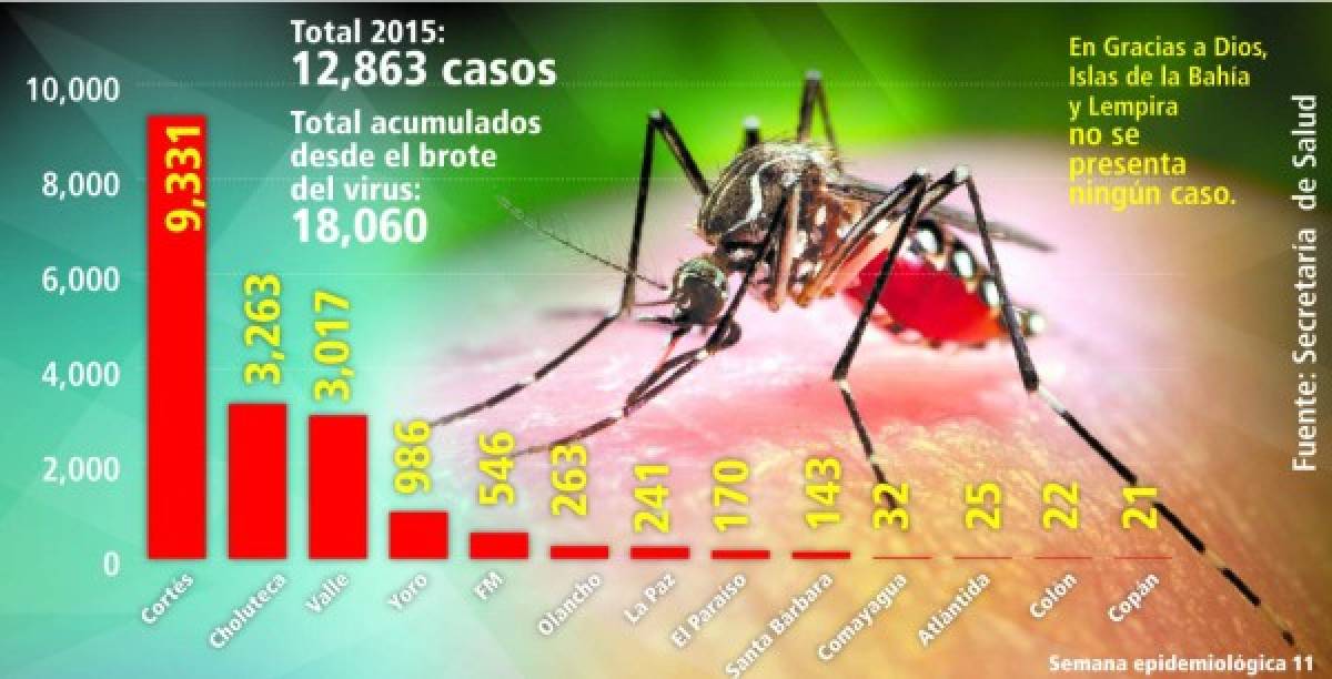 Honduras: Salud reporta 18,200 casos de chikungunya en el país