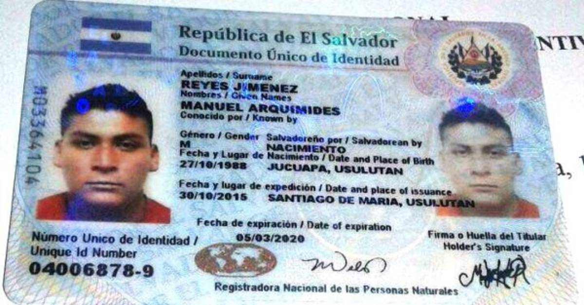 Fusina captura a un pandillero salvadoreño