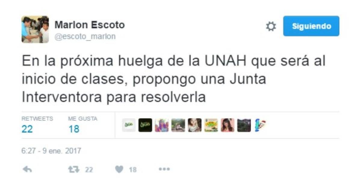 Marlon Escoto se descarga contra Julieta Castellanos en Twitter