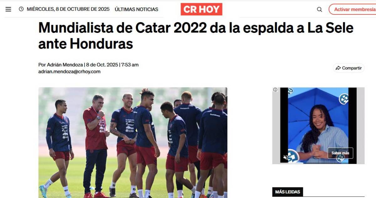 Temen quedar fuera del Mundial: lo que dicen los medios ticos antes del partido contra Honduras