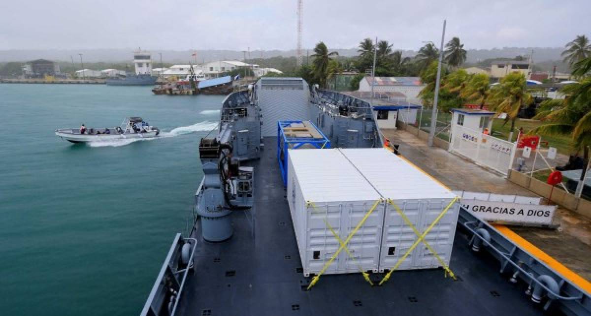 FOTOS: Así es el buque 'Gracias a Dios' que navega en alta mar rumbo a Honduras