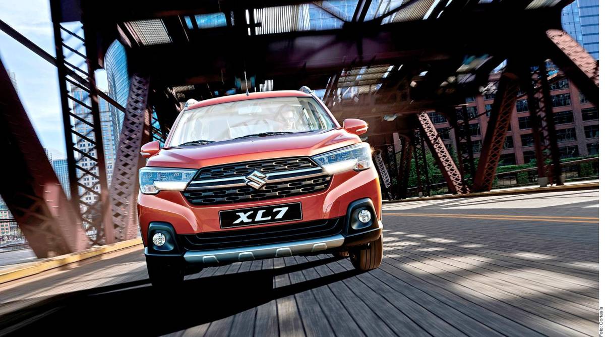 La Ertiga XL7 tiene un aumento de dimensiones en relación con la versión regular.