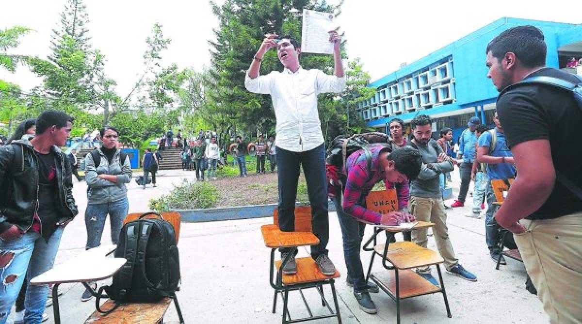 Sin representación estudiantil se empantana conflicto en la UNAH