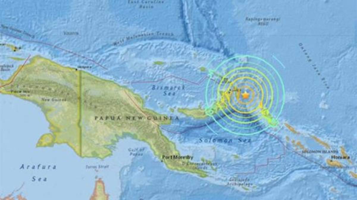 Alerta de tsunami tras seísmo de magnitud 7.9 cerca de Papúa Nueva Guinea