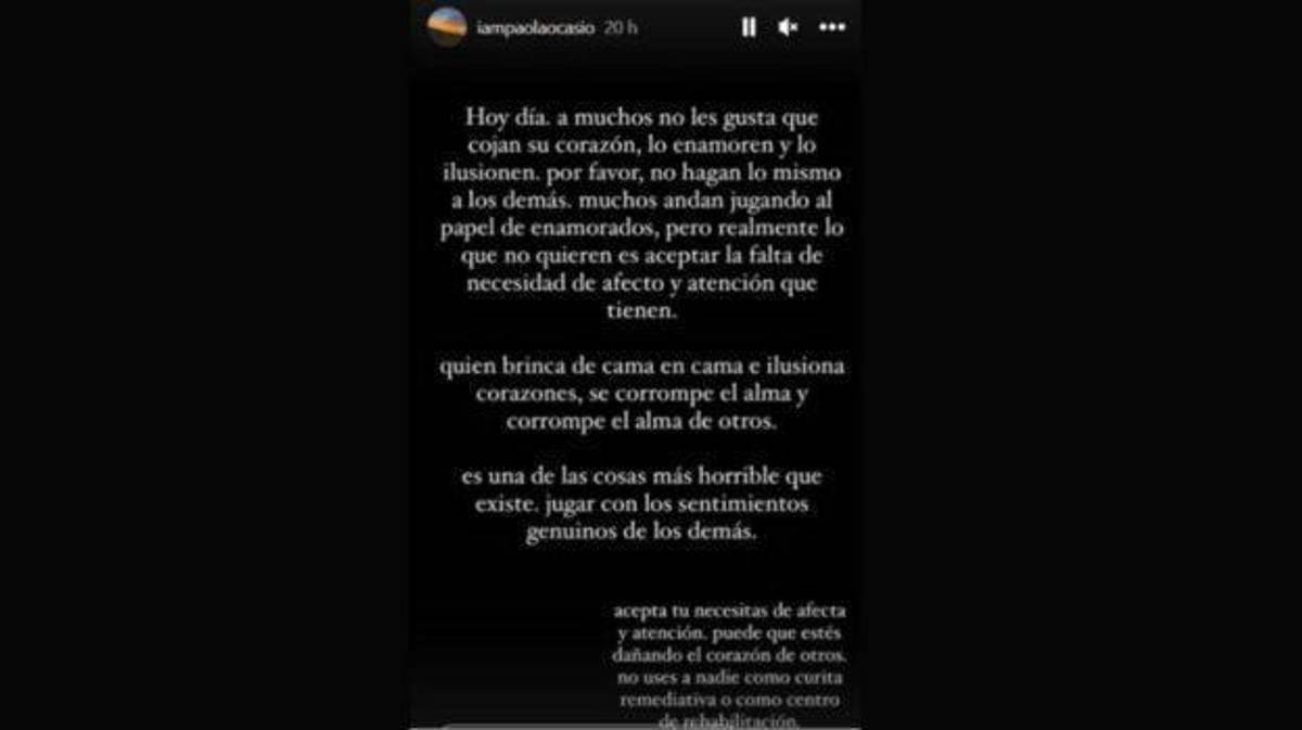 Historia que compartió la hermana de Rauw Alejandro a través de su Instagram.