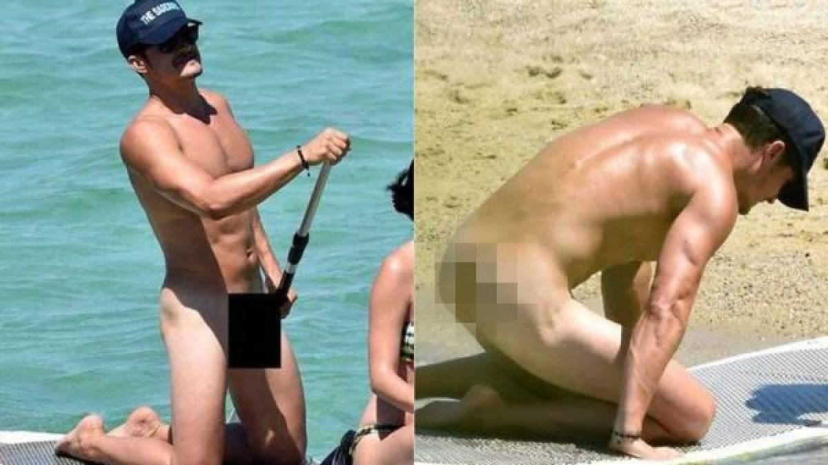 Orlando Bloom es captado desnudo junto a su novia Katy Perry
