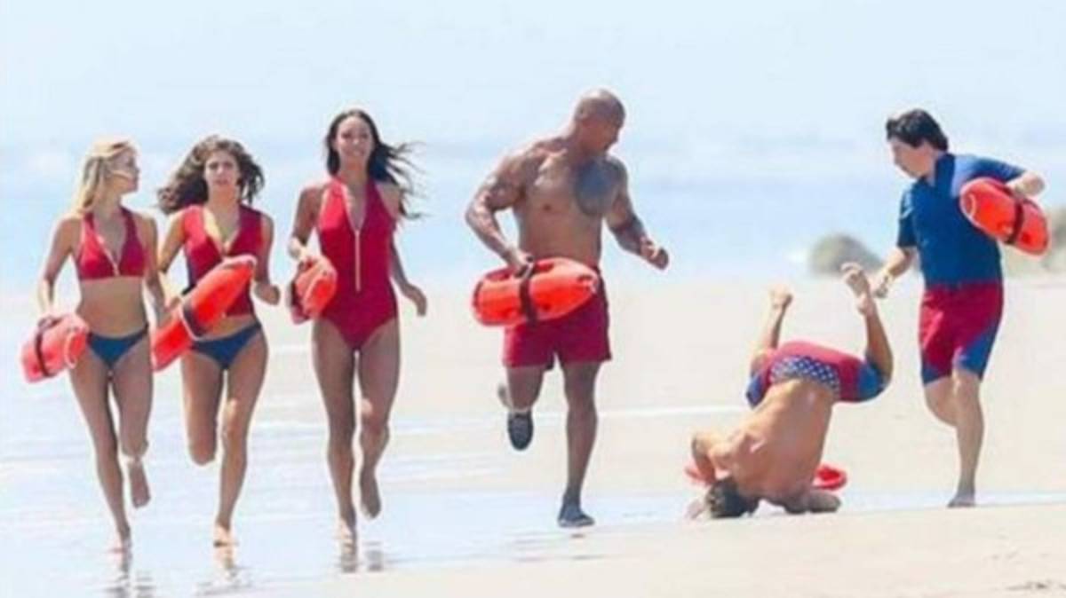 La terrible caída de Zac Efron en las grabaciones de Baywatch