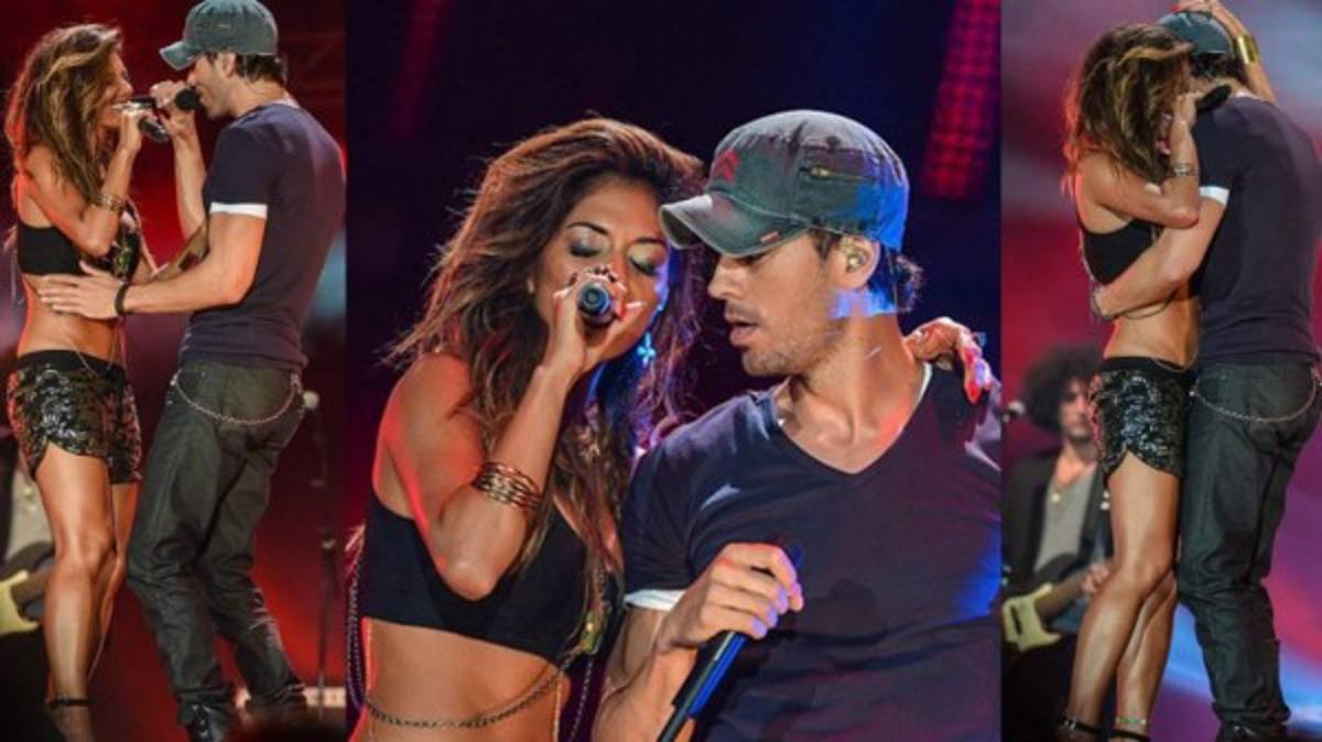 El polémico beso de Enrique Iglesias en concierto