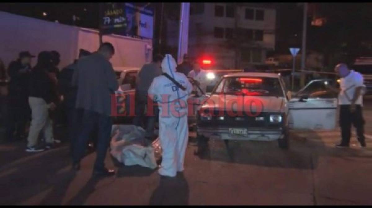 Identifican a mujer acribillada en el interior de un taxi en el bulevar Morazán