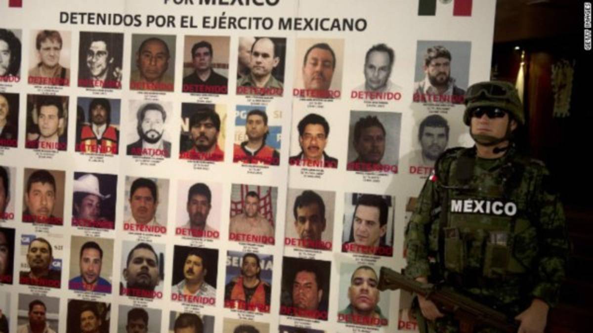 Principales jefes del narcotráfico detenidos o muertos desde 2008