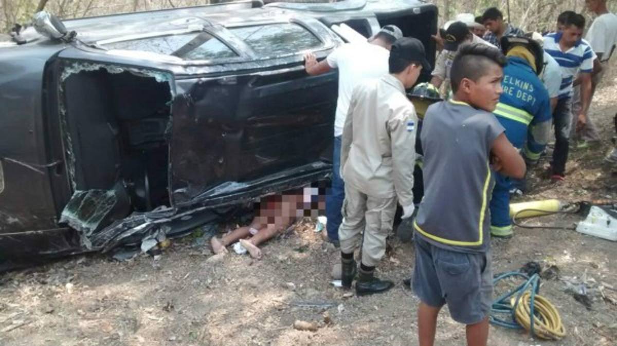 Muere niña en accidente en la carretera de Santa Rosa a Gracias