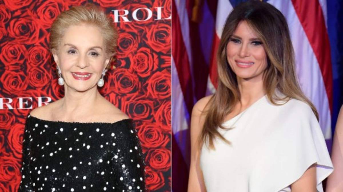 ¿Carolina Herrera vestiría con sus famosos diseños a Melania Trump?