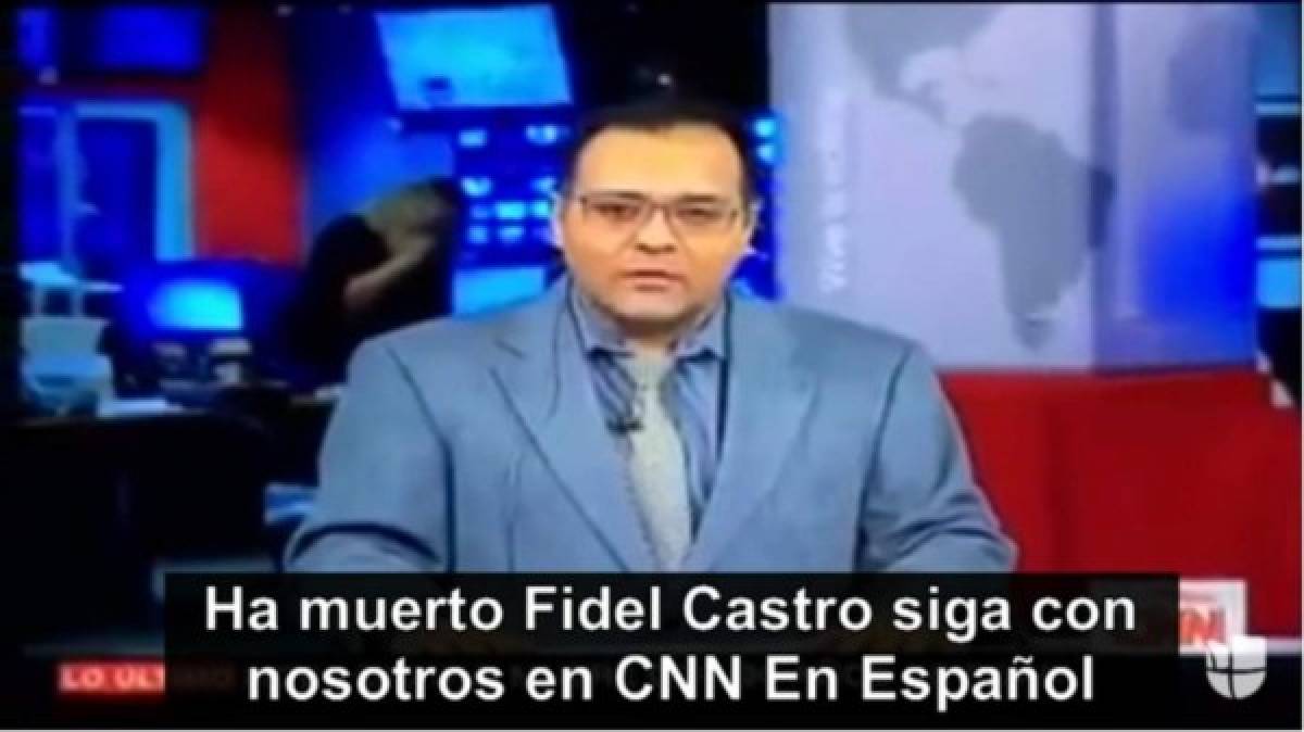 Los nervios invaden a productor de CNN al intentar informar sobre la muerte de Fidel
