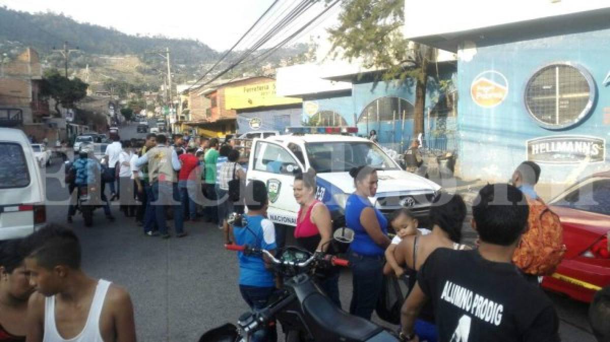El sangriento se produjo frente al mercado San Pablo. Foto Estalin Irías.
