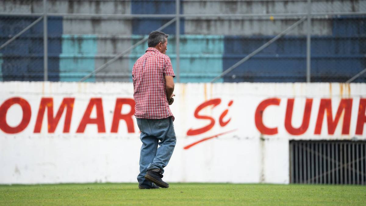 La razón por la que ha cambiado de color la grama del estadio Morazán de San Pedro Sula
