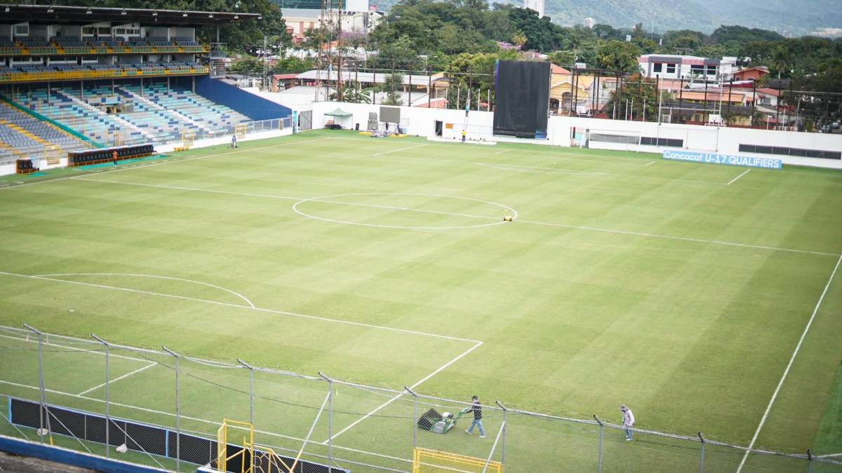 Así luce el renovado estadio Morazán previo al arranque del Premundial-Sub-17 de Concacaf