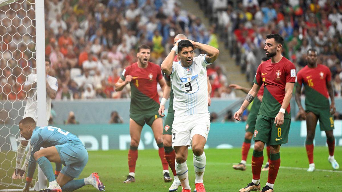 Gran actuación de Fernandes y la frustración de Suárez: las imágenes del triunfo de Portugal sobre Uruguay