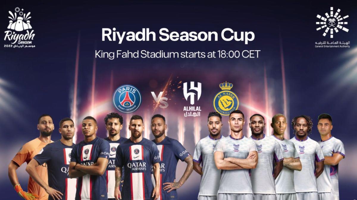 Equipazo: Con CR7 como capitán, el Riyadh Season Team se enfrentará al PSG de Messi