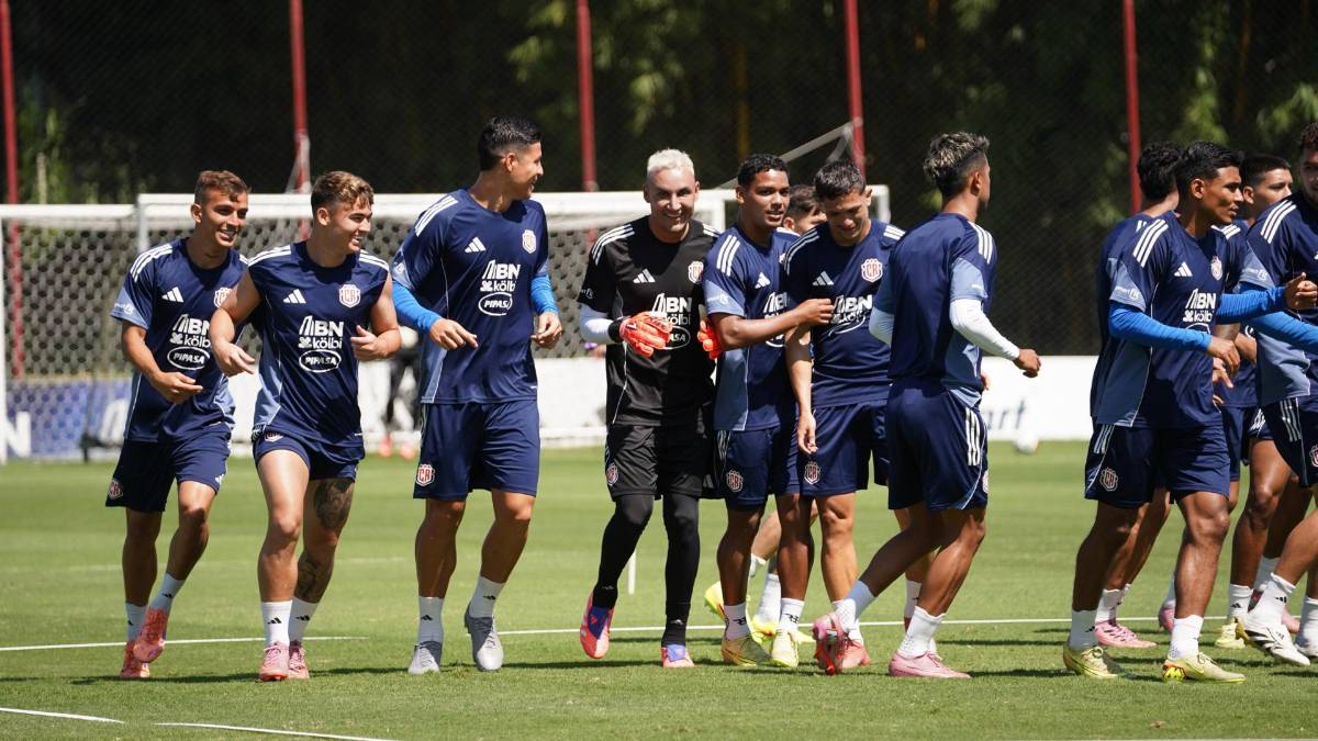 Bromas y risas en último entreno de Costa Rica previo a juego ante Honduras
