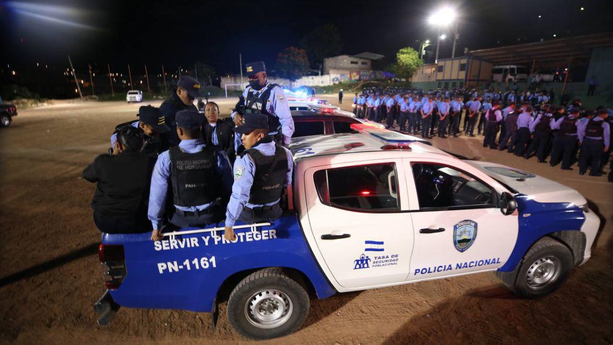 Así fue el despliegue policial en la inauguración del estado de excepción en la capital