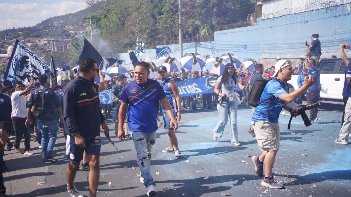 Barra de Motagua se toma las calles de Tegucigalpa previo a la final ante Marathón: Hubo infiltrado