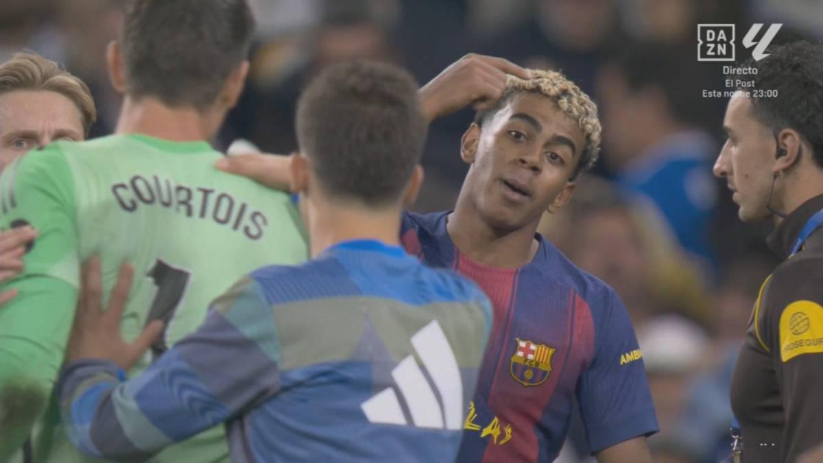 Provocación de Vinícius a Yamal y pelea entre suplentes de Real Madrid y Barcelona