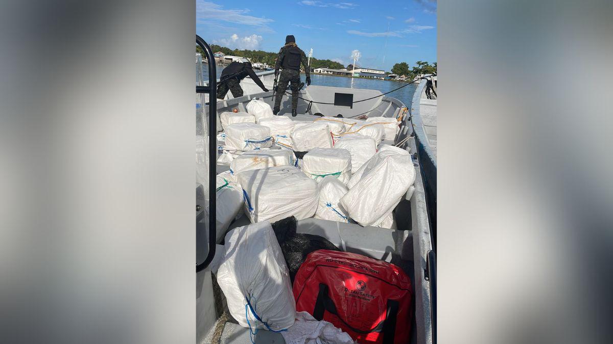 Ruta del narcotráfico: así fue el traslado de droga incautada en embarcación en La Mosquitia