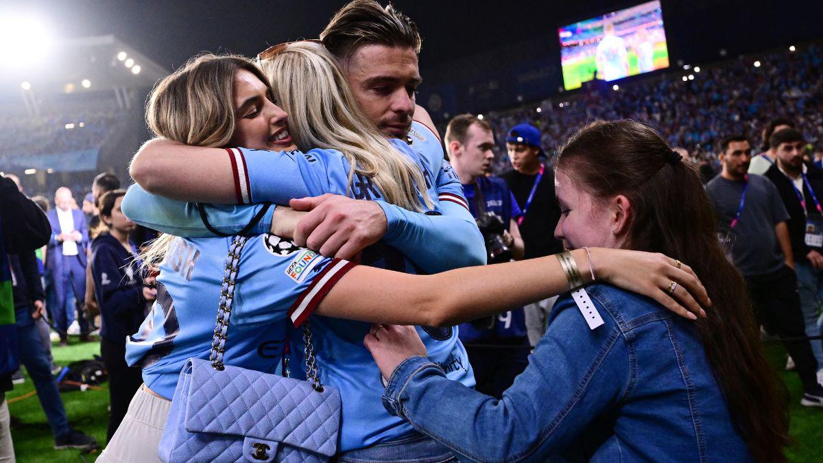 El beso de Grealish, abrazo del jeque a Pep y la novia de Haaland: lo que no se vio del Manchester City-Inter