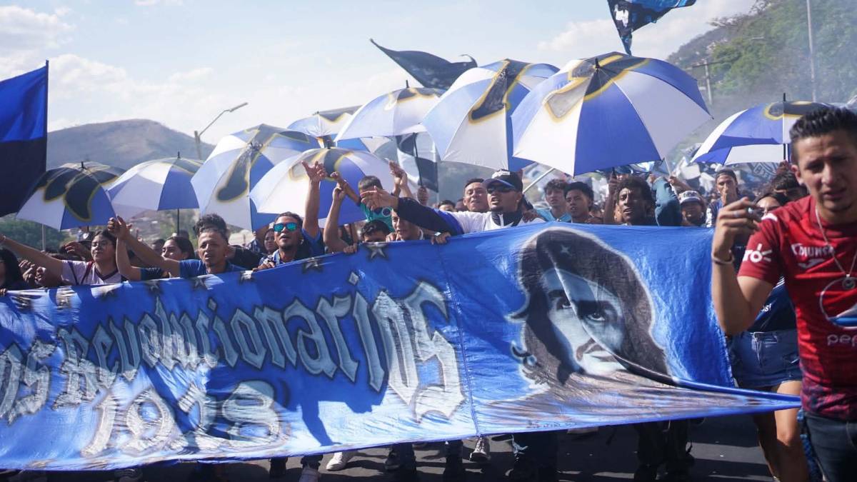 Barra de Motagua se toma las calles de Tegucigalpa previo a la final ante Marathón: Hubo infiltrado