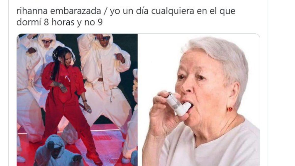 Los mejores memes que dejó el embarazo de Rihanna en el Super Bowl