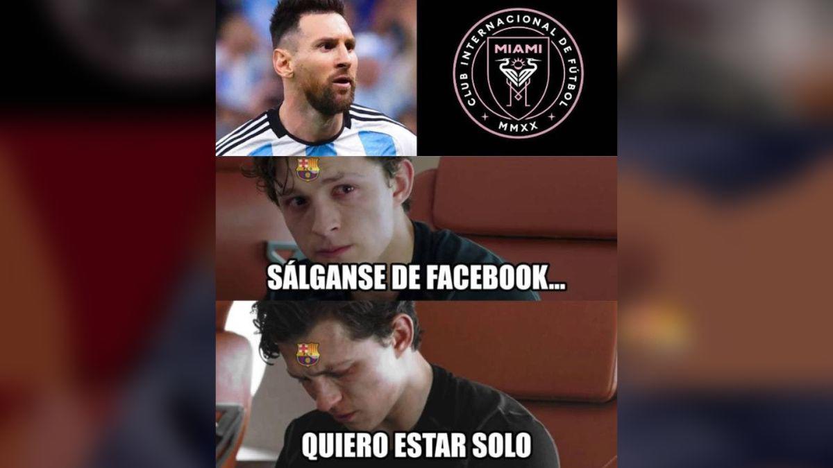 Lionel Messi confirmó su fichaje por el Inter Miami y los memes no perdonan al Barcelona