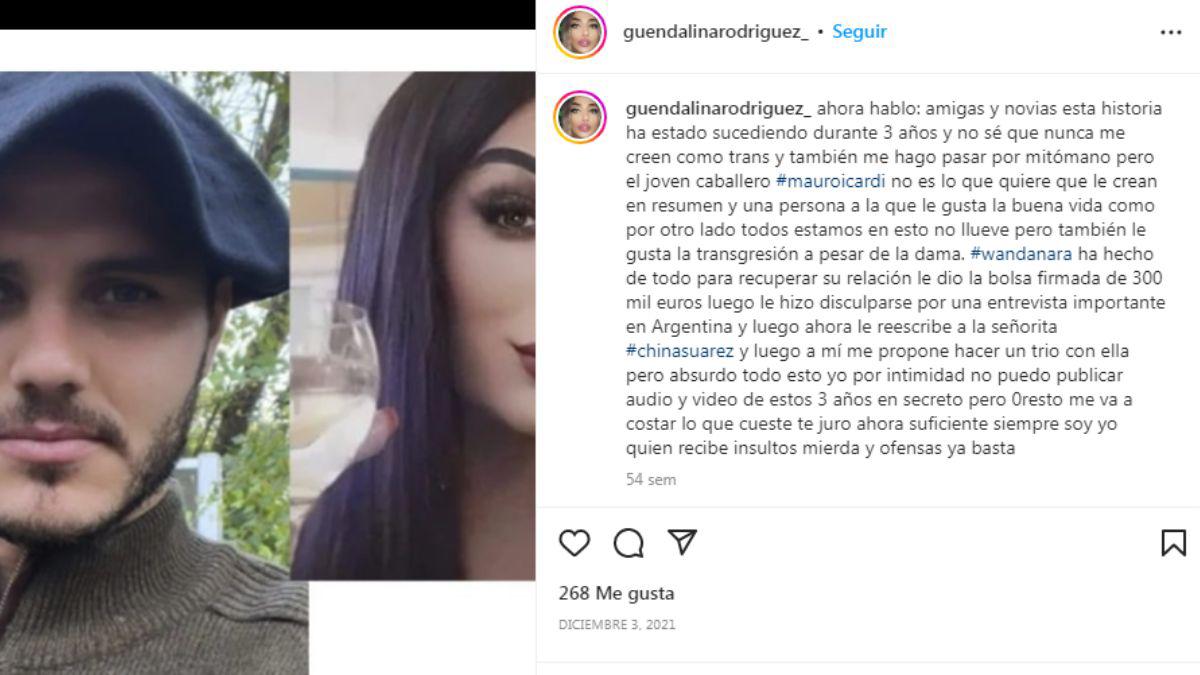 ¿Adiós Wanda? Guendalina Rodríguez, la nueva novia transgénero de Mauro Icardi