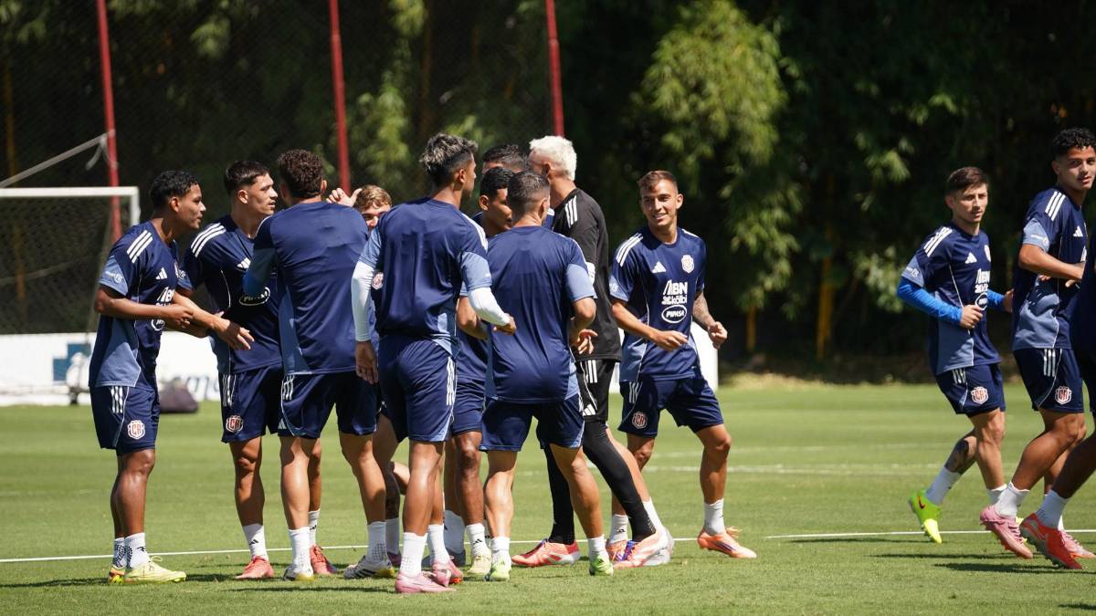 Bromas y risas en último entreno de Costa Rica previo a juego ante Honduras