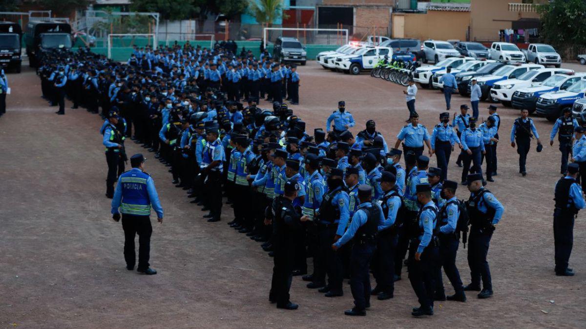Así fue el despliegue policial en la inauguración del estado de excepción en la capital