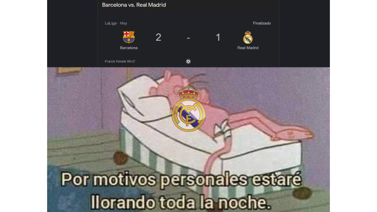 Barcelona derrota al Real Madrid y los memes no perdonan a los merengues
