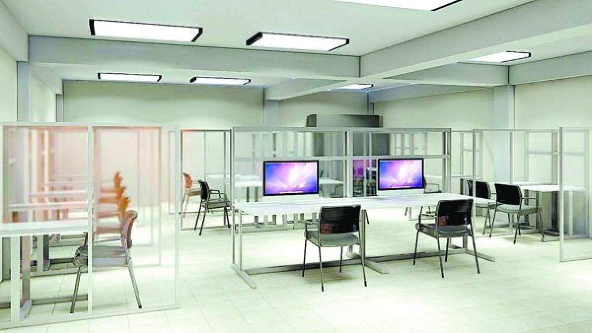 Las aulas y laboratorios de la UTH han sido acondicionados para garantizar la bioseguridad de alumnos y docentes.