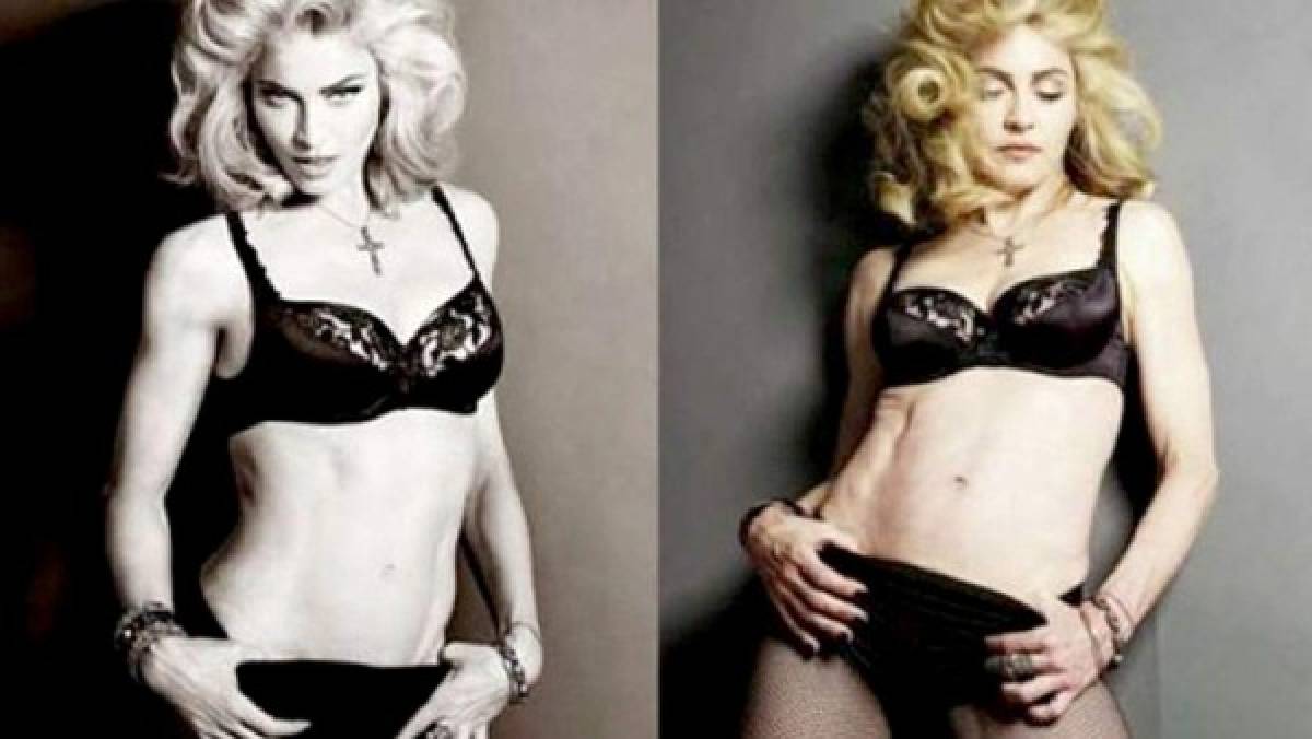 Sorprendentes imágenes de Madonna sin Photoshop