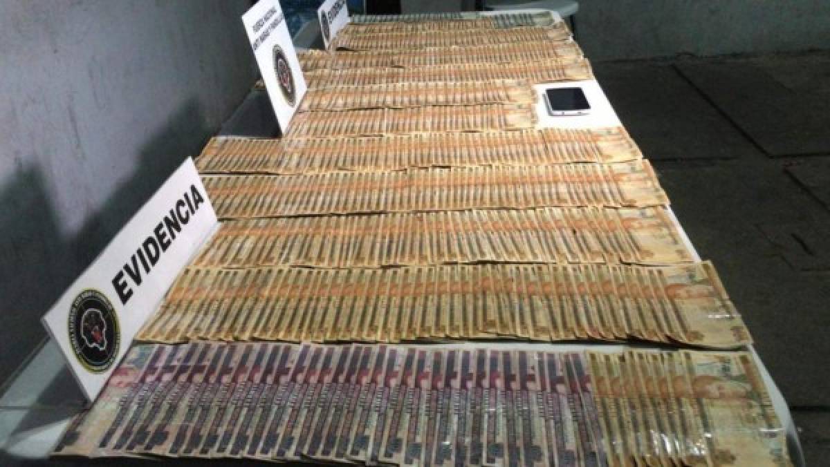 Capturan en Choloma a miembros de banda de extorsión con más de 60 mil lempiras