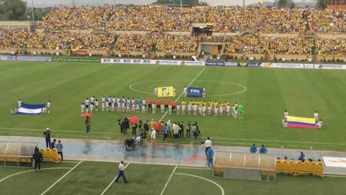 Sub 23 de Honduras cae por dos goles ante Colombia en Cartagena