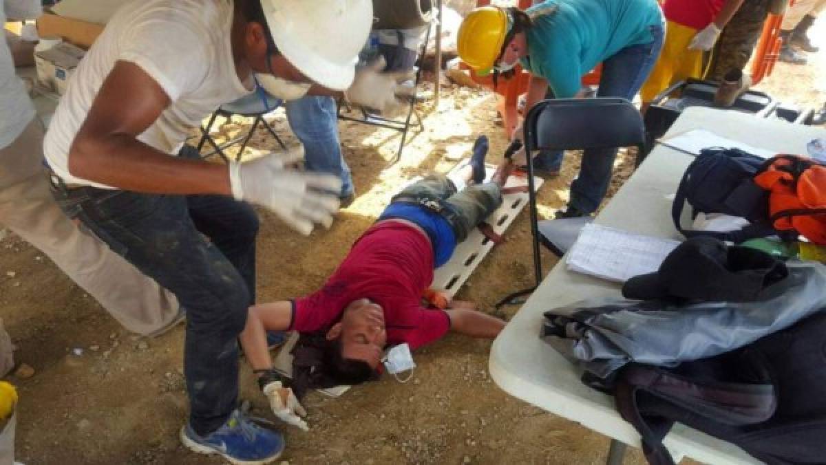 Rescatan cráneo de uno de los mineros soterrados en Choluteca