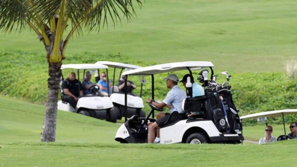 Barack Obama disfruta del golf tras abandonar la Casa Blanca