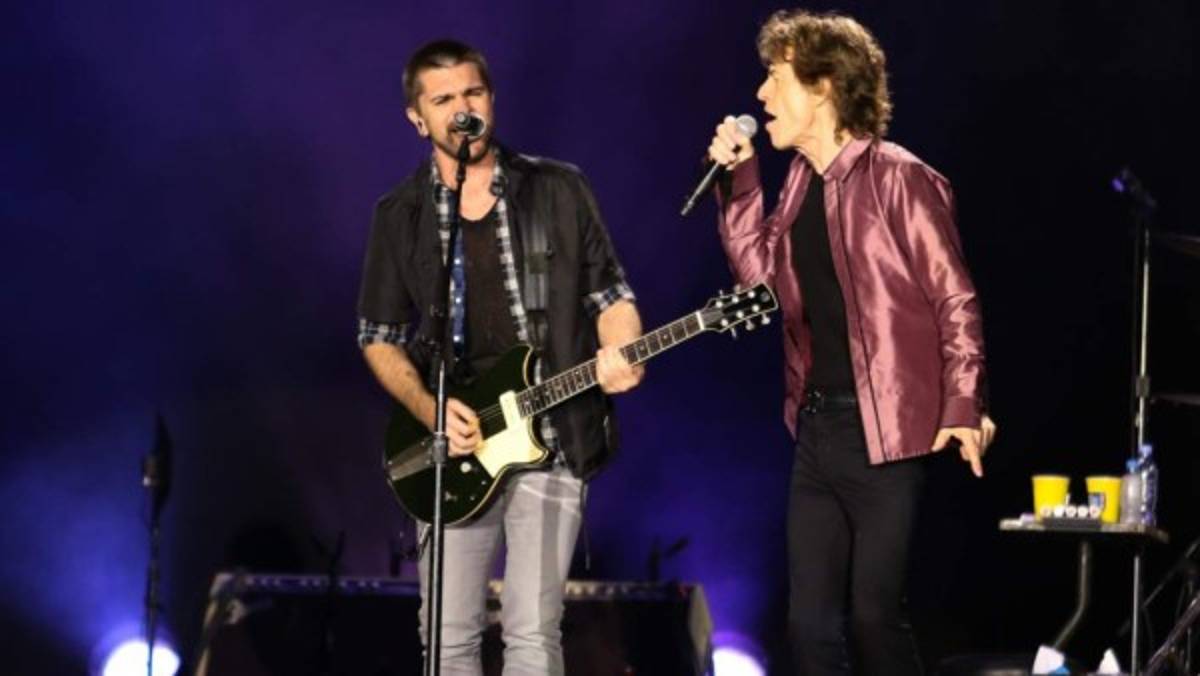 Juanes hace aparición sorpresa en el concierto de The Rolling Stones
