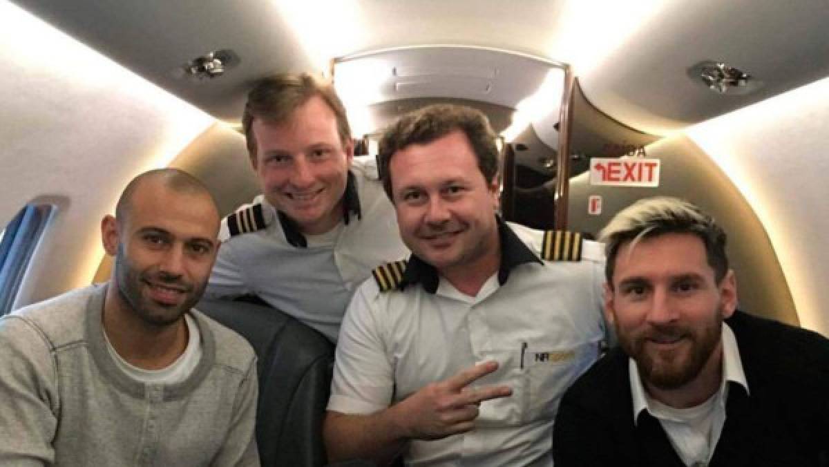 Messi y Mascherano viajaron hace tres semanas en el mismo avión que el Chapecoense