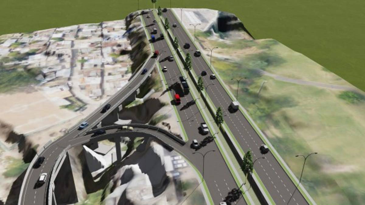 Prolongación de la sexta avenida de Comayagüela.Esta nueva estructura realizará un recorrido por la ribera del río Guacerique. La extensión del proyecto será de 1.6 kilómetros.