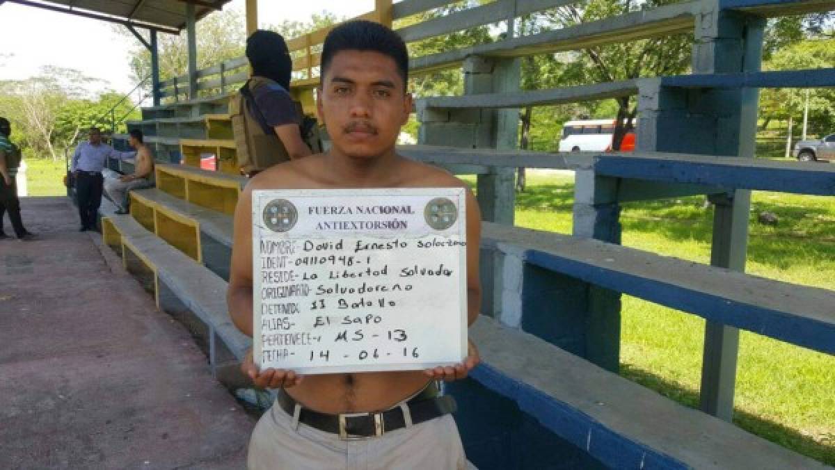 Tres pandilleros salvadoreños son capturados en Honduras