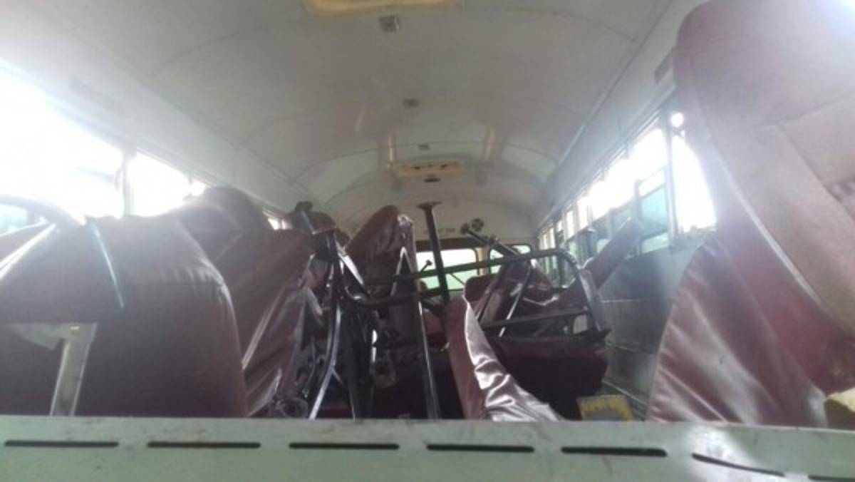 Varios heridos tras colisión entre bus y rastra en Quimistán, Santa Bárbara